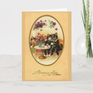 Vintage - Bonne Fete - Happy Birthday!, Card