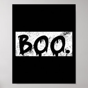 Vintage Boo Funny Retro Halloween Costume Men Wome Poster