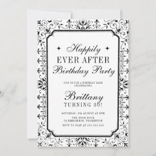 Vintage Book 30th Birthday Party Invitation
