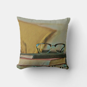 Vintage book artwork cushion