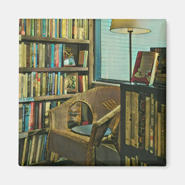 Vintage book artwork magnet (Front)