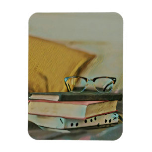 Vintage book artwork magnet