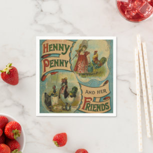 Vintage book club party any purpose napkins