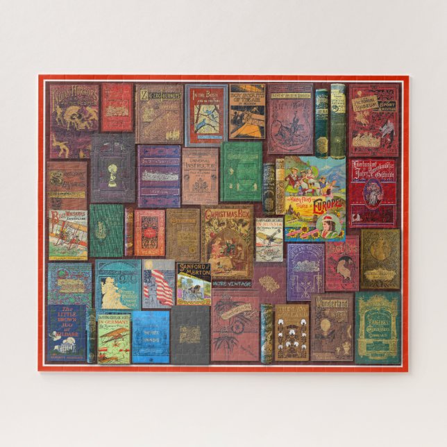 VINTAGE BOOK COLLECTION JIGSAW PUZZLE (Horizontal)