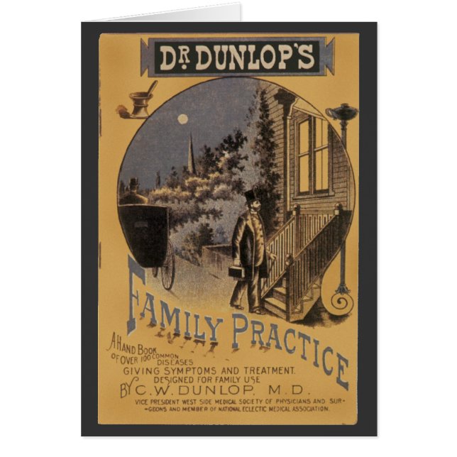 Vintage Book Cover Doctor Dunlop's Family Practice (Front)