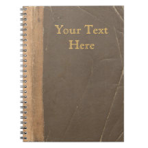 Vintage book cover, retro faux leather bound