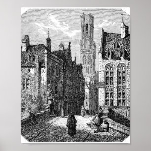 Vintage Book Illustration Poster