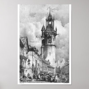 Vintage Book Illustration Poster