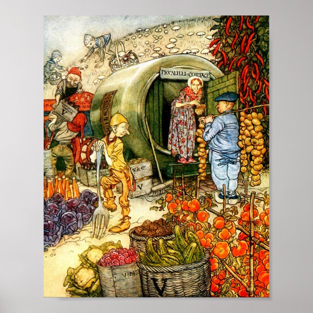 Vintage Book Illustration Poster (Front)