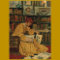 Vintage Book Lover Art Print | Art Nouveau Woman 