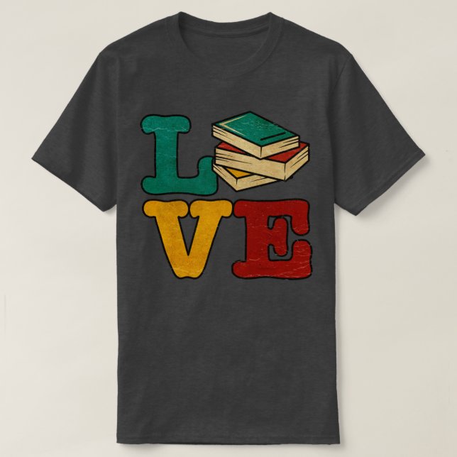 vintage book lovers T-Shirt (Design Front)