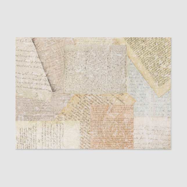 Vintage Book Page Tissue Paper (Front)