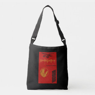 Vintage books 1907 classics reading bookworm crossbody bag