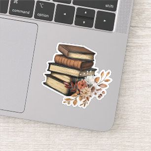 Vintage Books and Flowers Waterproof