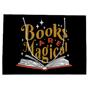 Vintage Books Are Magical Large Gift Bag
