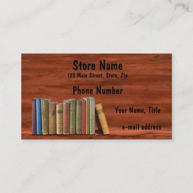 Vintage Books Business Card (Front)