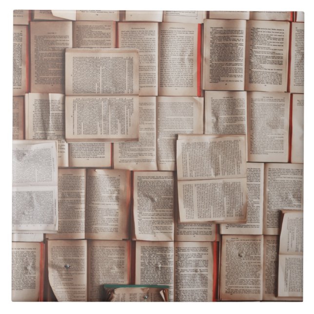 Vintage Books Ceramic Tile (Front)