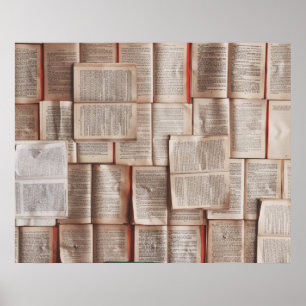 Vintage Books Poster