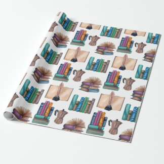 Vintage Books  Wrapping Paper