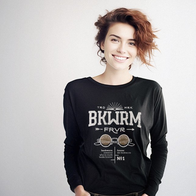 Vintage Bookworm BKWRM Sweatshirt (Vintage Bookworm BKWRM Sweatshirt)