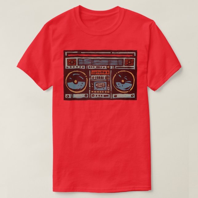 Vintage Boom Box T-Shirt (Design Front)