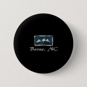 Vintage Boone North Carolina Winter Skiing Fun 6 Cm Round Badge