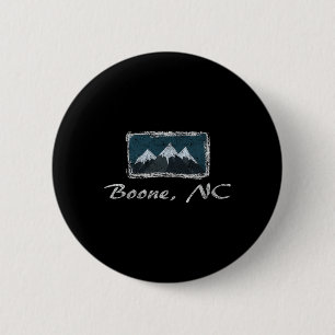 Vintage Boone North Carolina Winter Skiing Fun 6 Cm Round Badge