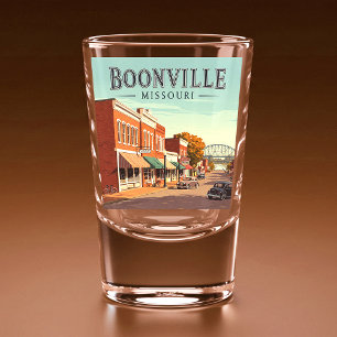 Vintage Boonville Missouri Shot Glass