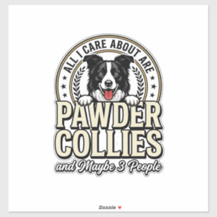 Vintage Border Collie Dog Lover Funny Shirt Design