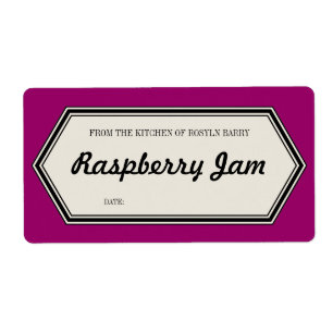 Vintage Border Home Canning Jar Label Template