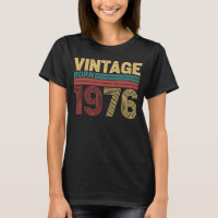Vintage Born 1976 Timeless Retro Birthday Design