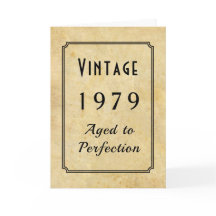 Vintage Born 1979 or Any Yr Add Name Age Birthday