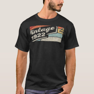Vintage Born In 1922 100th Birthday 100 Years Ol T-Shirt