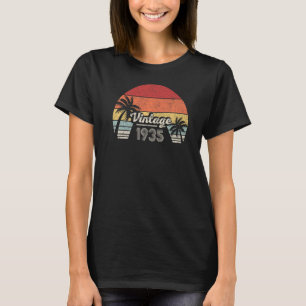 Vintage Born In 1935 87th Birthday 87 Years Old 1 T-Shirt