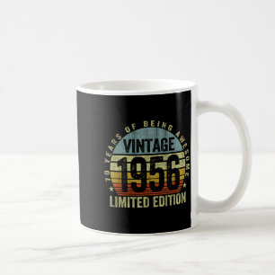 Vintage Born In 1956 Retro 70th Birthday 70 Years Coffee Mug
