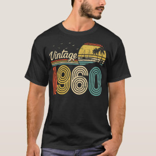Vintage Born In 1960 63 Years Old Retro 63th Birt T-Shirt