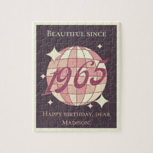 Vintage born in 1965 59th 60th birthday jigsaw puzzle