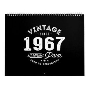 Vintage Born in 1967 Calendar