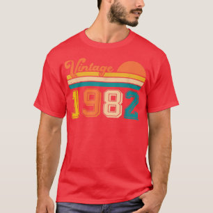 Vintage Born In 1982 40 Years Old Retro Gifts 40th T-Shirt