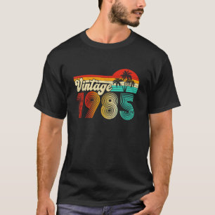 Vintage Born In 1985 40th Birthday Gifts 40 Years T-Shirt