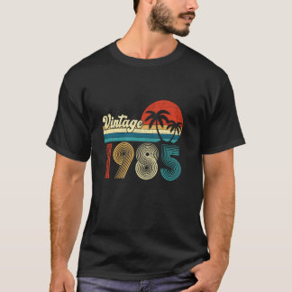 Vintage Born In 1985 Retro 40th Birthday Gift 40 Y T-Shirt