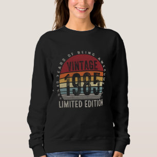 Vintage Born In 1985 Retro 40th Birthday Gifts 40 Sweatshirt