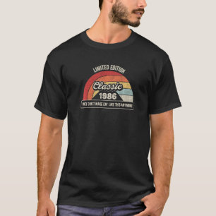Vintage Born In 1986 36th Birthday 36 Years Old T-Shirt