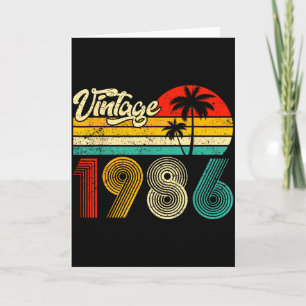 Vintage Born In 1986 Funny 40th Birthday 40 Years  Card