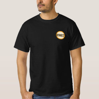 Vintage Born in 1987 Retro Stripe 40th Birthday  T-Shirt
