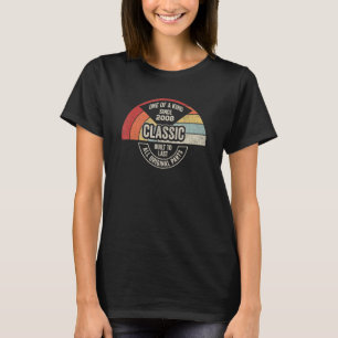 Vintage Born In 2008 14th Birthday 14 Years Old T-Shirt