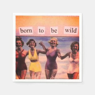 Vintage Born to be Wild Party Napkins