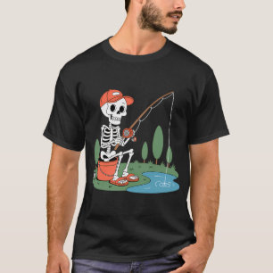 Vintage Born To Go Fishing Forced To Go To School T-Shirt