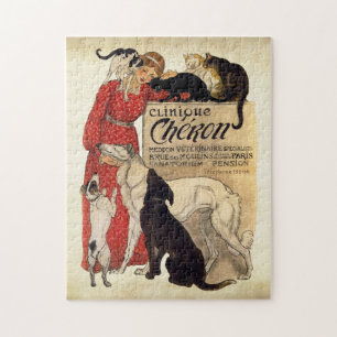 Vintage Borzoi Art Puzzle