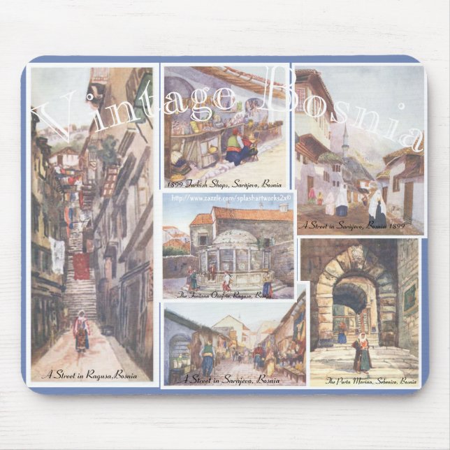 "Vintage Bosnia" Mouse Pad (Front)